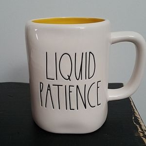 Rae Dunn Liquid Patience coffee mug